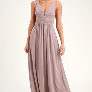 Leading Role Taupe Maxi Dress